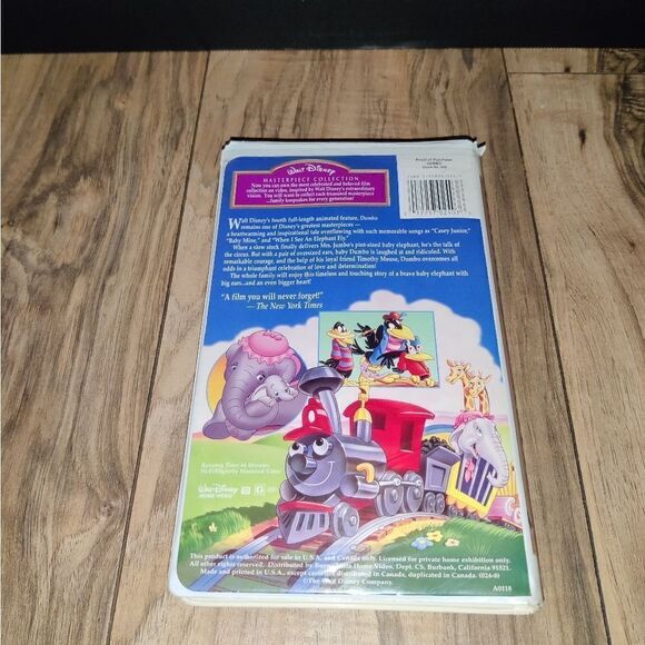 Walt Disney Dumbo Masterpiece Edition (VHS, 1995) Clam Shell Movie - Picture 3 of 4